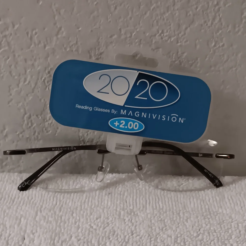 Black Reading Glasses +2.00